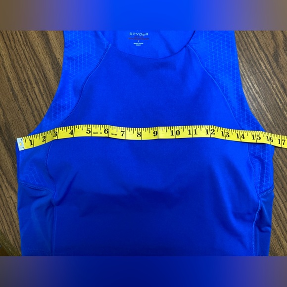 Spyder Active Royal Blue Racerback Tank with built in bra - NWOT - size L - Picture 8 of 10
